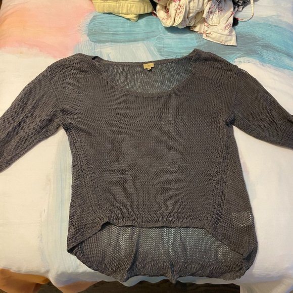 Grey babaton knit sweater with silk - Picture 1 of 3